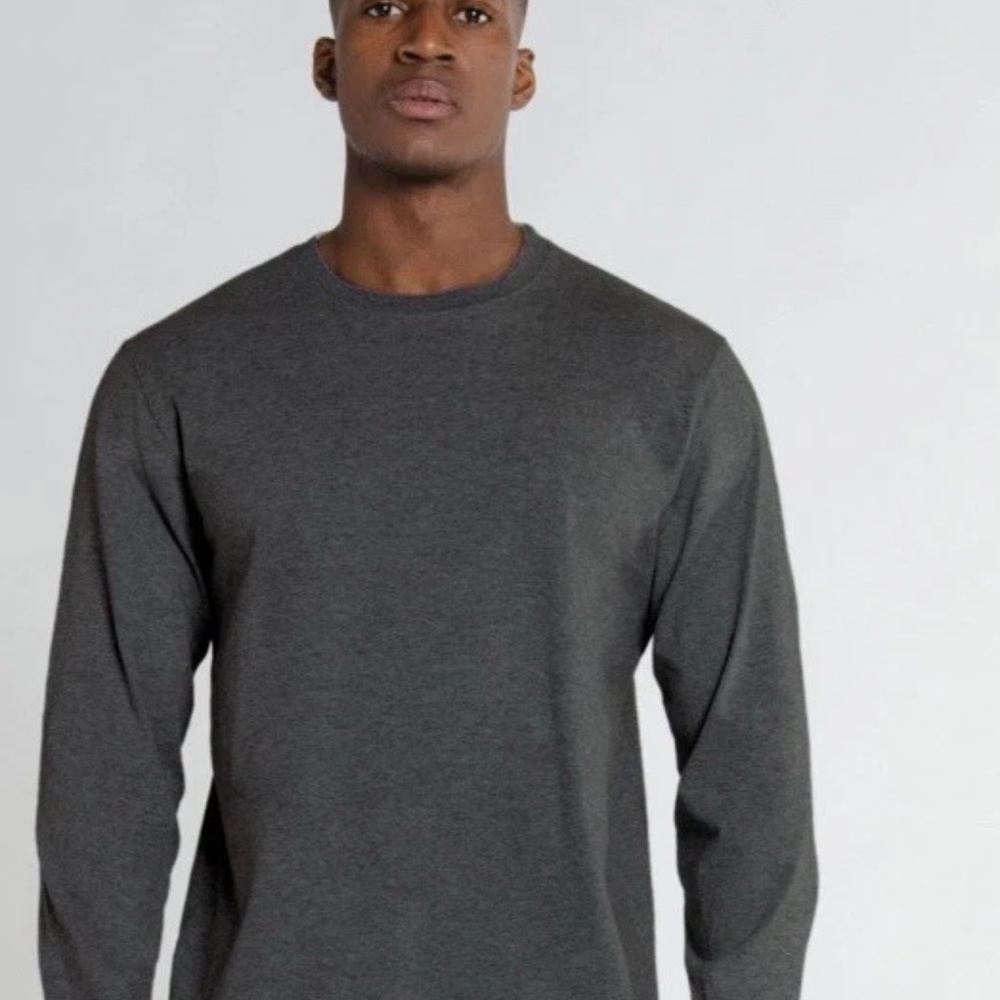 Redwood Creek Men’s XL Dark Gray Waffle Knit Thermal Long Sleeve Shirt